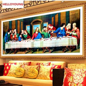 DIY 5D Diamond Embroidery The last Supper Round Diamond Painting Cross Stitch Kits Diamond Painting Mosaic Home Decor