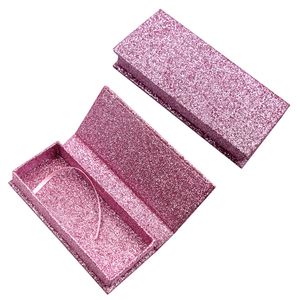 Luxury Glitter paper False eyelashes packaging box 3D Mink Lashes Empty eyelash packaging box Fake Eyelashes Packaging Magnetic box