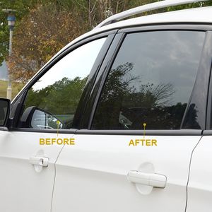 6m 0 5m araba penceresi koruyucu film siyah renk tonu renklendirme rulosu kiti VLT 8% 15% 25% 35% 50% UV geçirmez dirençli Auto273i