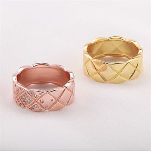Nova marca de jóias de luxo 925 prata esterlina rosa ouro preenchimento círculo anel pavimentar branco safira cz diamante feminino casamento anel de noiva g240i