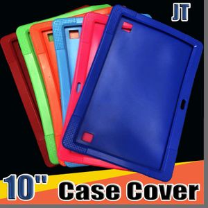 JT Cheapest 50pcs Anti Dust Kids Child Soft Silicone Rubber Gel Case Cover For 10" 10.1 Inch A83T A33 A31S Android Tablet pc MID Free DHL