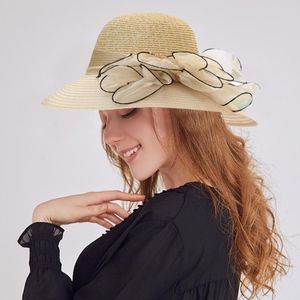 Letni kapelusz Kobiety Rafia Cap Słoma Damska Big Brim Sun Hat Niedługo