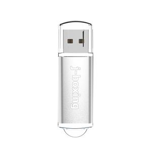 J-bokserski srebrny prostokąt 32GB USB 2.0 Flash dyski wystarczającej pamięci Trzymaj 32 GB Flash Pen Drive dla PC Laptop Macbook Tablet Thumb Przechowywanie