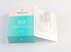 Hydra Needle 20 dicas de ouro Titanium Micro Needle Meso Derma rolo livre de agulha Mesoterapia Cuidados com a pele rejuvenescimento Whitening Anti-rugas