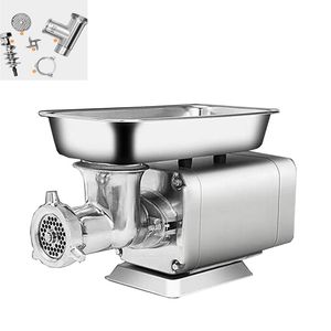 Factory Direct Sales Desktop Electric Meat Grinder Sausage Stuffer Rostfritt Stål Mincer Maker Cutter Skärmaskin 1100W