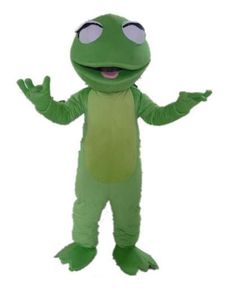 2018 Fabrika satış sıcak kafa yetişkin satılık sevimli bir kurbağa maskot kostüm