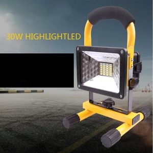 LED Floodlight W LED lampor Portable Flood Light Spotlight LM Outdoor Rechargeable Light Power med x Batteri