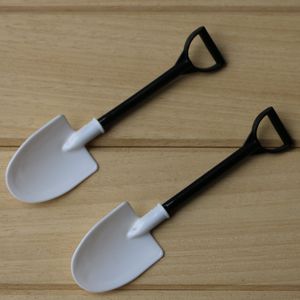 Glasssked Mini Shovel Plastic Spoon Cake Construction Beach Garden Party Disponibla Stacks Popsicle Tools QW9571