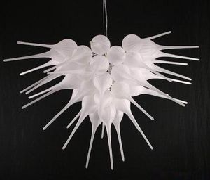 Modern top design branco lâmpada de Murano candelabros com decoração de alta qualidade decoração feita artesanal candelabro de cristal de vidro soprado