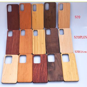 Top Fornitore Custodia in vero legno per Samsung S20 Plus Note 10 Custodie S10 Assorbimento degli urti Cover in legno + PC