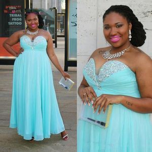 African Evening Dress and Formal Party Dress Sweetheart Off The Shoulder Chiffon Beaded Plus Size Bridesmaid Dress
