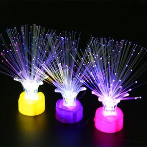 Lampada a luce notturna a LED in fibra di fiore di rosa colorata Giocattoli per bambini Decorazioni per la casa Forniture per feste di bagliore di San Valentino