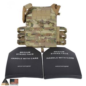 Gilet tattici MOLLE JPC Airsoft Paintball Molle Gilet da combattimento Petto Piastra protettiva Carrier Multicam