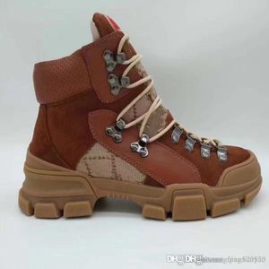 klassisk mode boot vårhöst mode kvinnor höga toppskor 100% läder tjock botten designer män tränare plattform kvinna snörning korta sneakers stor storlek 35-46