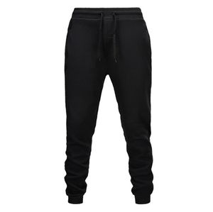 Mäns byxor Casual Sweatpants Solid Fashion High Street Byxor Män Joggers Kvalitet Grå Sport