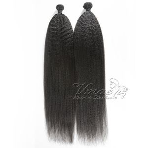 VMAE Wholesale Grau 11a Brasil Cabelo Virgem Virgem Cor Natural Collinky Straight 3 PCs Remy Hair Weave Pacotes Extensões