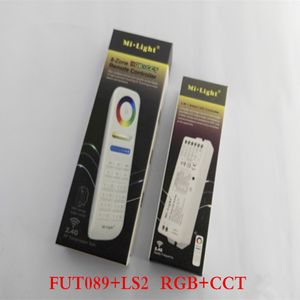 MILIGHT 2.4G WIRELESS FUT089リモート8ゾーンRFダムマーB8タッチパネルウォールマウントLS2 5 IN 1 LEDコントローラーRGB CCT LEDストリップ