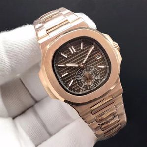 11 цветов, высококачественные часы, механические автоматические мужские часы из нержавеющей стали, браслет из розового золота и корпус 40 мм
