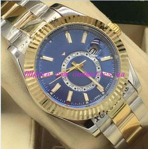 Relógio de luxo 4 estilo 326933 Sky Dweller GMT trabalhando aço 18k ouro 40mm relógios luminosos 326938 326935 moda automática relógio de pulso masculino