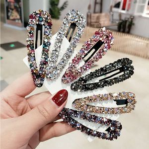 Bling pieno strass cristallo tornante ragazza fatti a mano perline laterali perni barrette scintilla ornamento accessori per capelli regalo 6 stili X477FZ