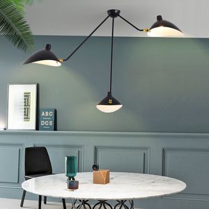 Nordic Retro Spider Iron Pendant lights Serge lamp luminaire suspendu Vintage hanging lamp Industrial light fixtures Drop ship