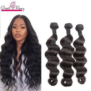 Peruanische Bundles Lose Tiefe Welle Haar Extensions Lose Lockige Menschenhaar-webart Schuss Natürliche Färbbare Remy Haar Greatremy