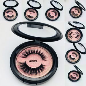Pink BOX 3D Mink Eyelashes Mink Eyelash Extensions Thick Mink Lashes Natural False Eyelashes Eye Makeup Maquaigem