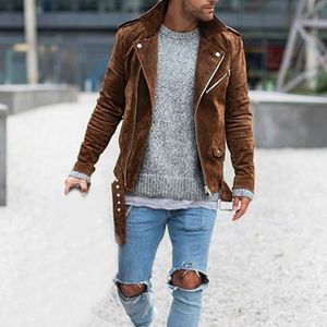 Casual Schärpen Jacke Mantel Outwear Mantel Chaqueta Hombre Kleidung Hip Hop Herbst Streetwear Langarm Wildleder Stoff Jacke Männer