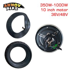 10 tum 36V48v350W-1000WMOTOR Vakuumdäckkonverteringskit Elektriska Scooter TX Motordelar Modifierad DIY Wheel Borstless Ly Motor