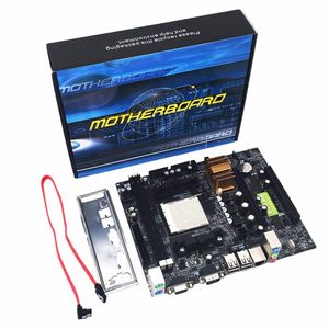 Wholesale vga ps2 resale online - Freeshipping N68 C61 Desktop Computer Motherboard Support for AM2 for AM3 CPU DDR2 DDR3 Memory Mainboard With SATA2 Ports