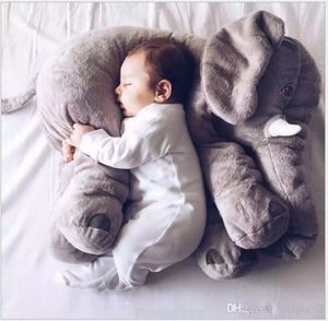 Retail Elephants Pillows Baby Dolls Children Sleep Pillows Birthday Gift Toddler Pillow Long Nose Elephant Doll Soft Plush Toys 40cm*40cm*35cm