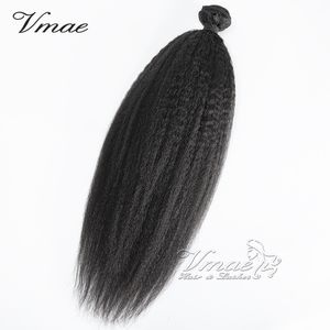 VMAE Brazilian Virgin Human Hair Weave Weft Bundles Grade 11A Natural Color Kinky Straight Hair Extensions 10 to 28 inch 100g