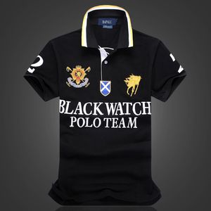 Men's Polos 100% cotton black designer t shirt embroidery design