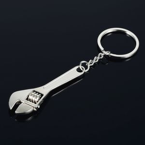 Metallnyckel nyckelring mini apa skiftnyckel nyckelring hållare handverktyg ringar mode smycken handväska hänger