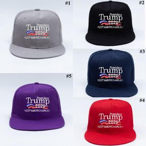 Cappelli da baseball Trump Keep America Great Letter Stampato Ricamo Piatto Cappello Hip Hop Cappellino sportivo per esterni Cappelli da festa OOA8005N