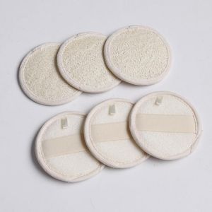 10 * 10cm Yuvarlak Doğal Lif kabağı Pad Cilt Scrubber lif kabağı Sünger Banyo Duş Yüz Vücut Eksfoliyatörü Banyo Pad LX1132