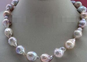 Perlas Renacidas al por mayor-Envío gratis Multicolor barroco Edison renace Keshi collar de perlas