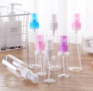 30ml 50ml 100ml viagem Transparente Perfume Plastic Atomizer pequeno mini Esvaziar Spray Bottle cor aleatória SN133