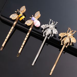 Śliczne pszczoły owady klipsy do włosów Barrettes Hair Pins for Women Lady Fashion Jewelry Akcesoria tańczą