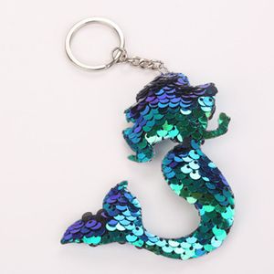 Scale Sequin Mermaid Key Rings Chain Handbag Hangs Animal Keychain fashion Jewelry Will and Sandy