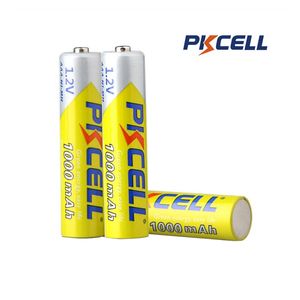 Orijinal PKCELL 10440 Pil 1000 MAH 1.2 V NiMH Şarj Edilebilir NO7 Uzaktan Kumanda Elektronik Oyuncaklar Için 3A Piller Araçları Fanlar