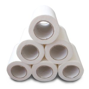 White Toilet Paper Roll 4 Ply Toilet Roll Tissue Skin-friendly Hand Towels for Washroom Daily Use JK1912