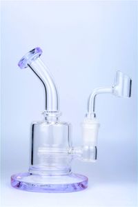 Bong mini riciclatore narghilè olio dab rig pipa ad acqua in vetro rosa 4 colori 14mm tubi banger per fumare tocchi gorgogliatore inebriante raccoglitore di ghiaccio