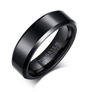Wholesale tungsten carbide ring black for sale - Group buy 2020 New Solid Black Color Pure Tungsten Carbide Rings Engagement Wedding Rings For Men Rings Jewelry