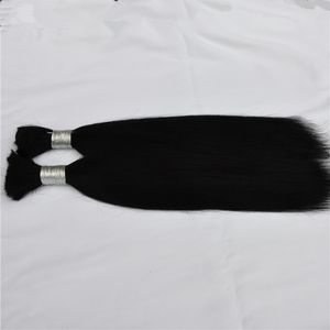 Elibess Brand Brazilian Bulk Hair 100% Human Straight Brazilian Hair Bulks without Weft, no shipping