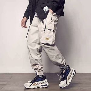 2019 kieszenie spodnie Cargo Mężczyźni Kolor Patchwork Casual Jogger Moda Spodnie Taktyczne Tide Harajuku Streetwear SH190915