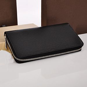 Amazing Quality low price Wholesale Designer big Zippy Organiser Genuine Leather Big Wallet easily holds chequebook plane tickets pen bag