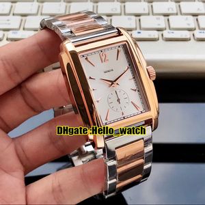 Nowy Gondolo 5124 5124J-001 White Dial Automatyczne męskie Zegarek Dwa Tone Rose Gold Stal Bransoletka Wysokiej Jakości Luksusowe Zegarki Hello_watch