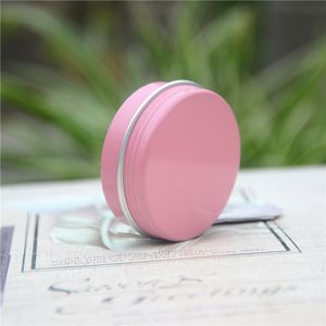 Alumínio Jar recipiente cosmético da lata de alumínio recarregáveis ​​Capas de estanho para Bálsamo 20 mL 25 mL-de-rosa de alumínio frasco 100pcs 20g 25g Vazio