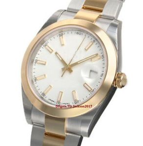 Regalo di Natale Scatola originale certificato lady Orologi da donna 178274 Midsize acciaio oro bianco quadrante argento con diamanti 31 mm